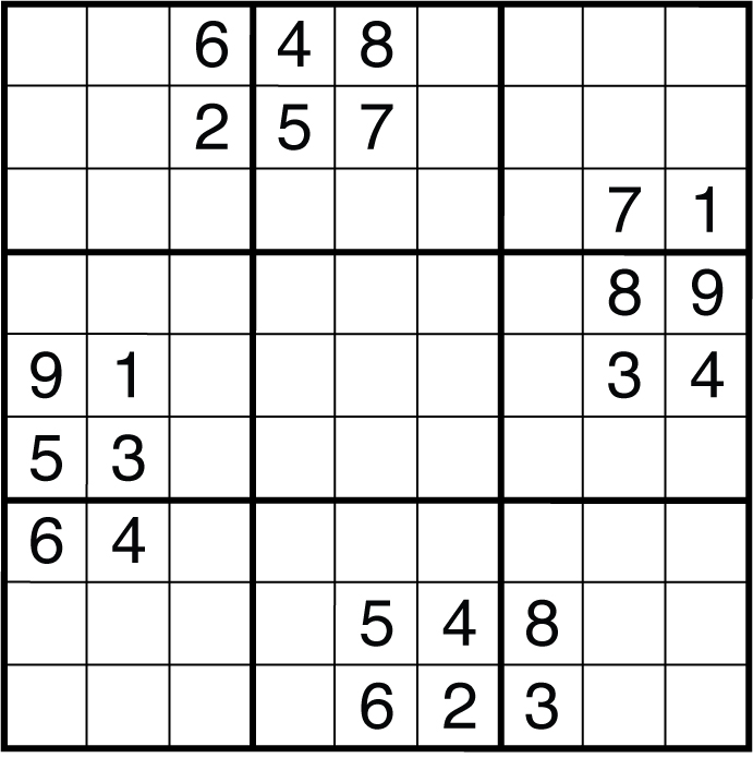 I also contributed the 6x6 Warmup Relay I originally made for Sudoku Masterpieces (but which was cut due to space). Its got a pretty clear theme.