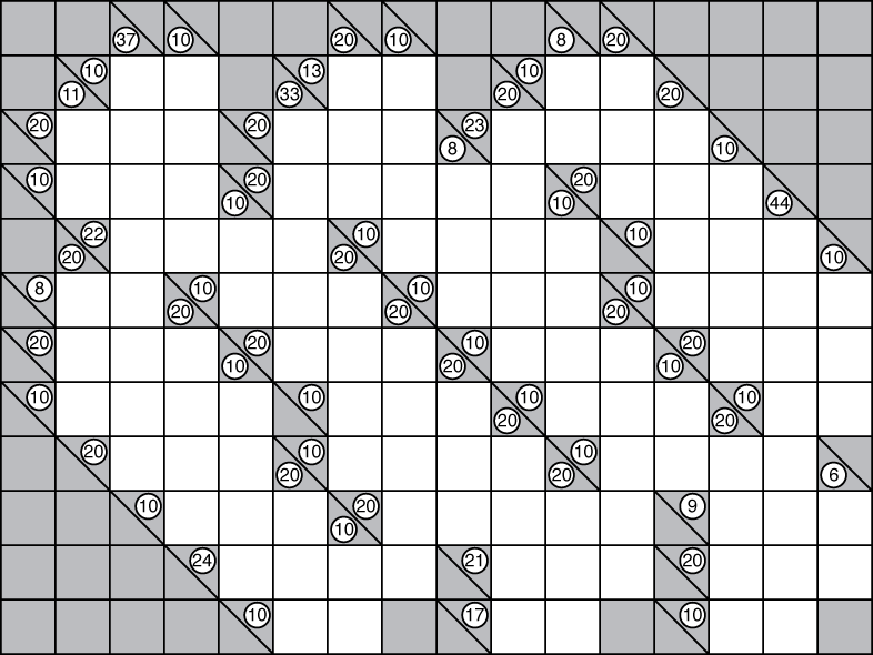 Friday Puzzle #40 - 2010 Kakuro - The Art of Puzzles